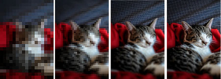 four stages of loading in progressive encoding