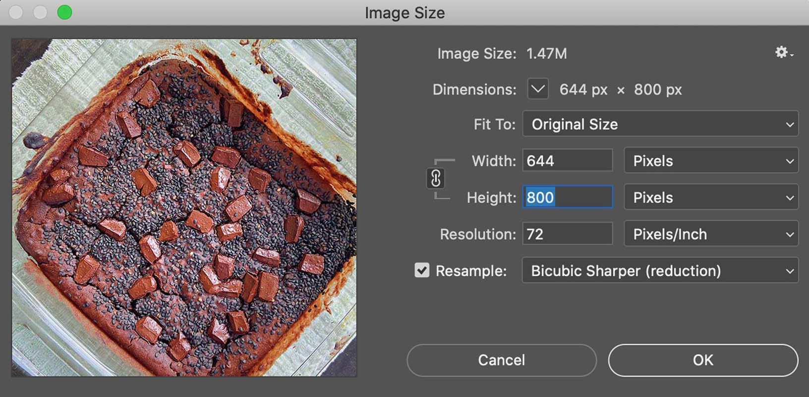 photoshop step 2 to change size of photo