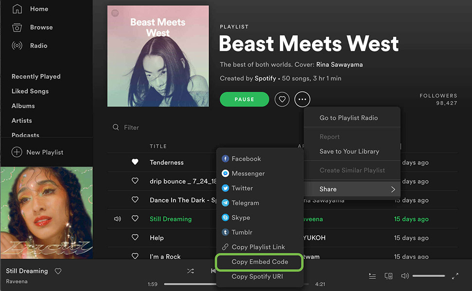 How to Embed Spotify Playlist in Your Website